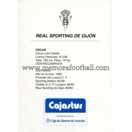 "OSCAR" Sporting de Gijón 1990s card