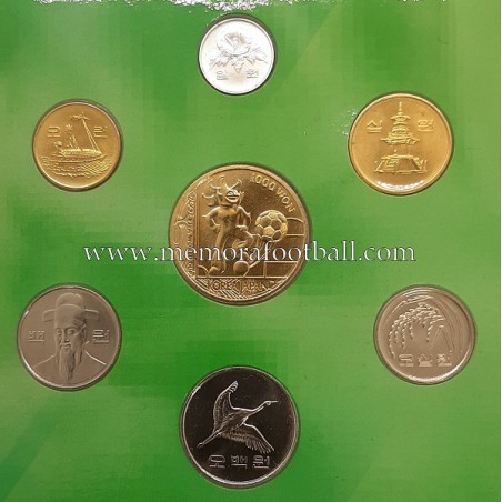 2001 South Korea Mint Coin Set FIFA World Cup